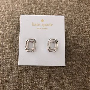 NWT Kate Spade ♠️ Silver Freeze Framed Earrings